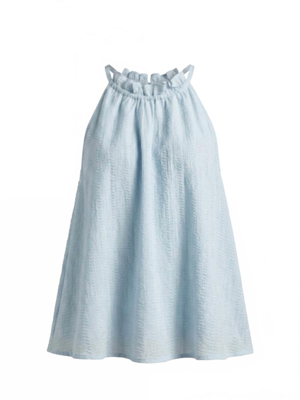 NEW BY TOGETHER women's halter top in light blue